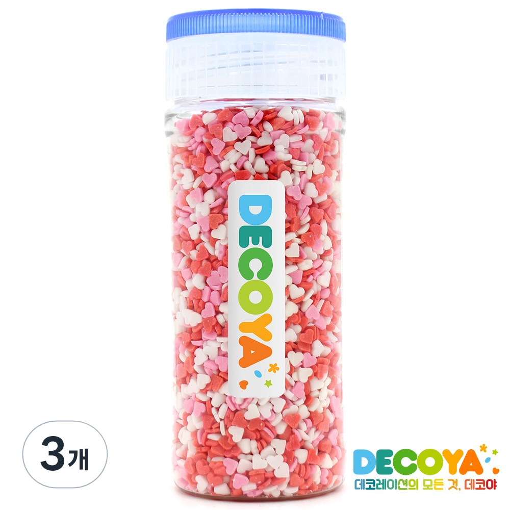 데코야 미니삼색하트 셰이프 간편용기 (스프링클/제과제빵/데코) 23,730원