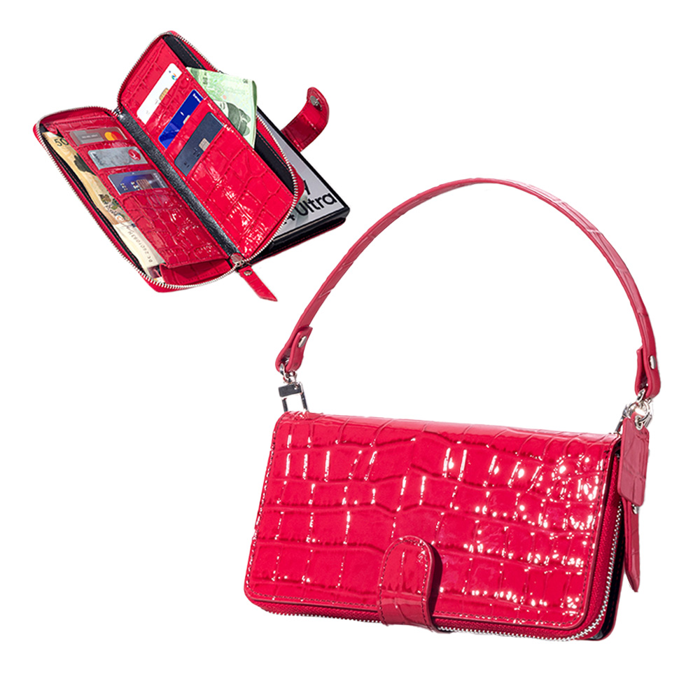 BonAtti HERES 천연소가죽 악어 지퍼 지갑 갤럭시 Z폴드 7 6 5 4 케이스+핸드스트랩 87,000원