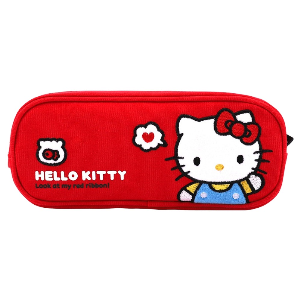 한들 산리오 헬로키티 면 아플리케 패브릭 필통 14,900원