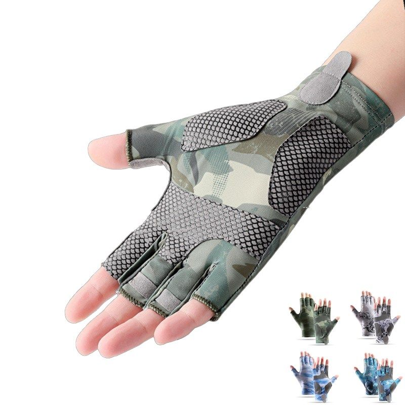 남성 자외선차단 쿨아이스 반장갑 헬스 스포츠 자전거 등산 낚시 운전 반 장갑 10,400원