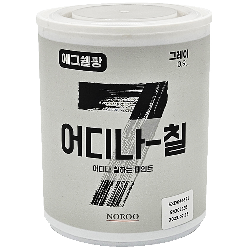 노루페인트 어디나 칠 페인트, 그레이 에그쉘광, 900ml, 1개 10,500원