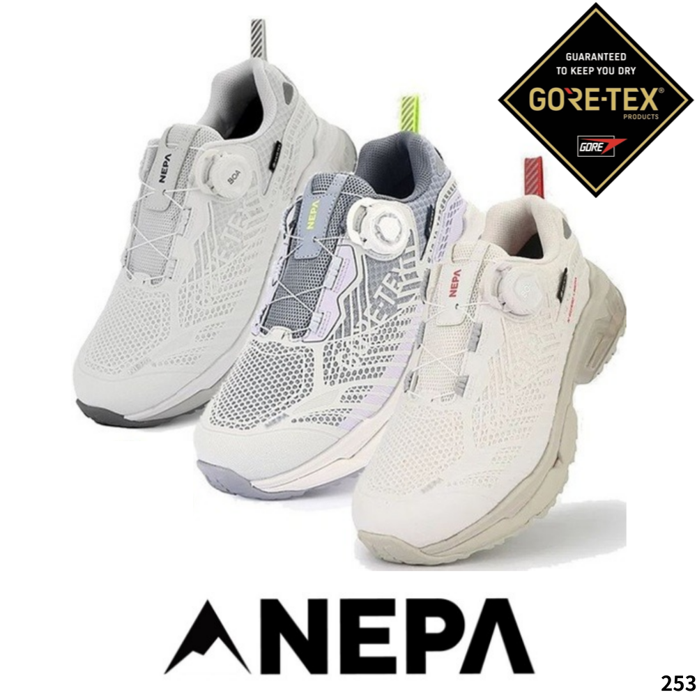 [백화점 매장판] 네파 NEPA 여성 고어텍스 기능성 트레킹화 하이킹 트레킹 등산 아웃도어 레져 스포츠 하이킹화 96,500원