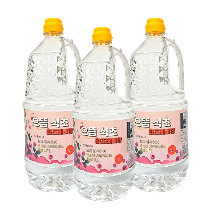 으뜸 청소용 식초 라즈베리향, 3개, 1.5L 15,900원