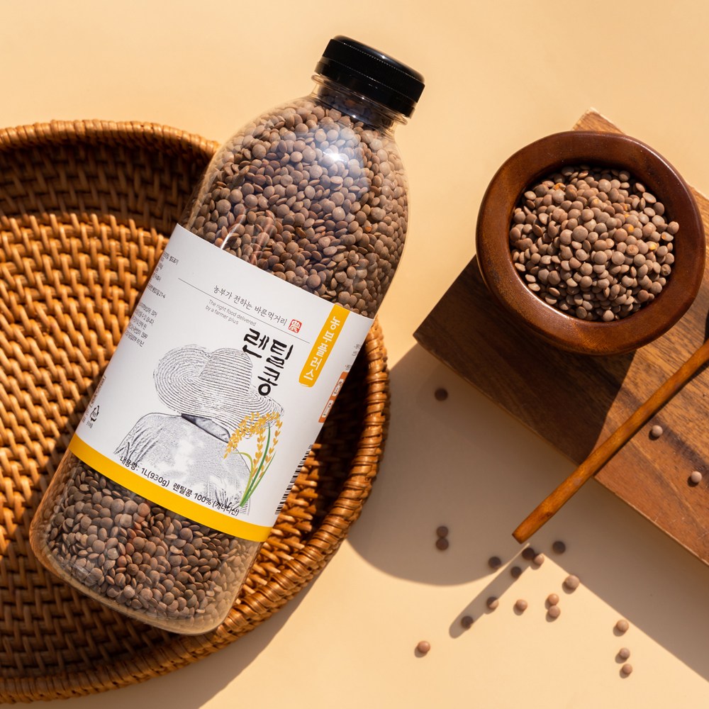 농부플러스 렌틸콩 렌즈콩 930g 캐나다산, 1개 7,900원