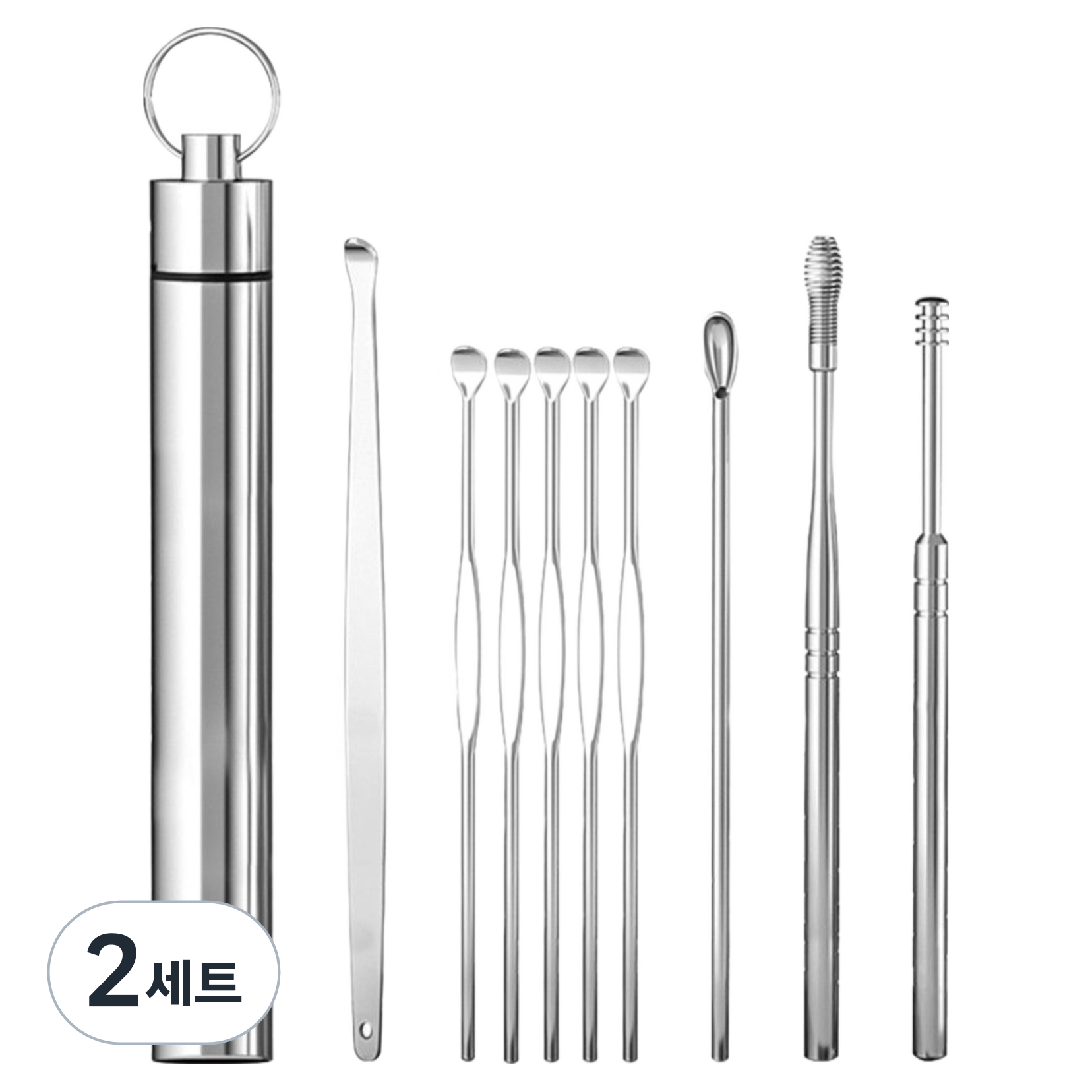 안이네 프리미엄 귀파는 도사 휴대용 9p 귀이개 세트 실버 11,380원