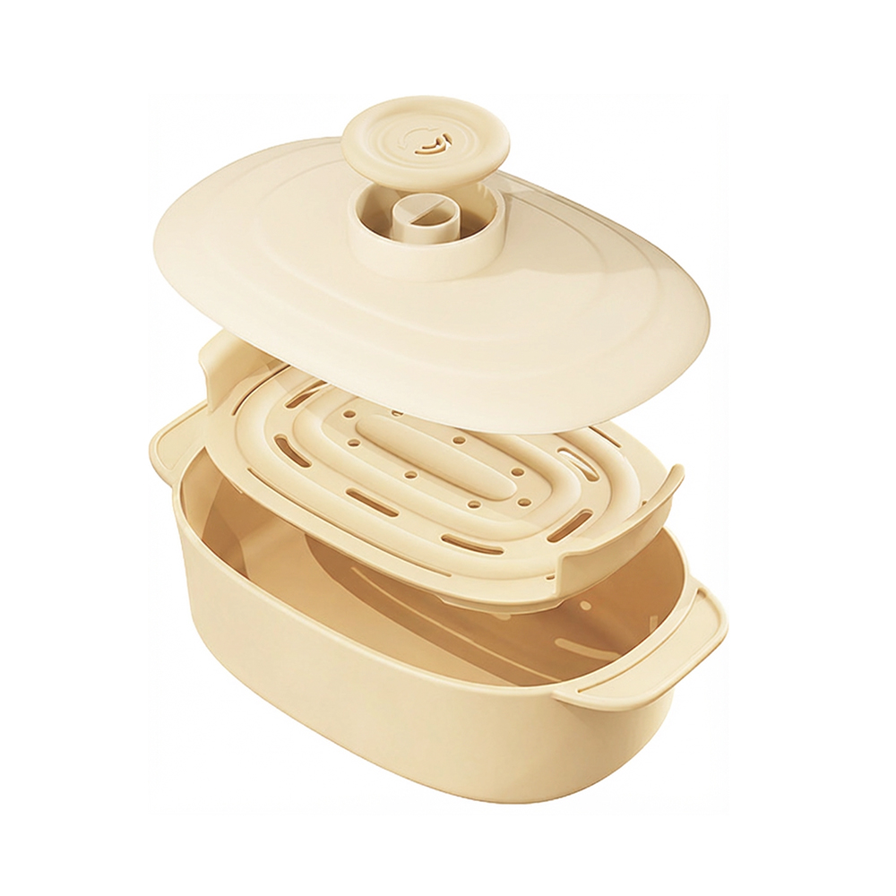 Mostrin 다용도 실리콘 찜기 전자레인지용기 생선 촉촉 찜기, 1개, 옐로우 19,990원