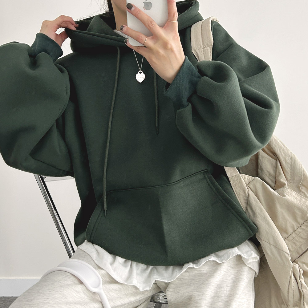 위드후이린 여성용 소프트 루즈핏 후드 맨투맨 24,900원