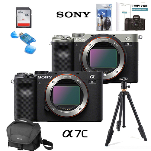 SONY 풀프레임 미러리스 알파 A7C바디+4K메모리+정품숄더백+보호필름+크리닝킷 풀패키지 2,198,000원