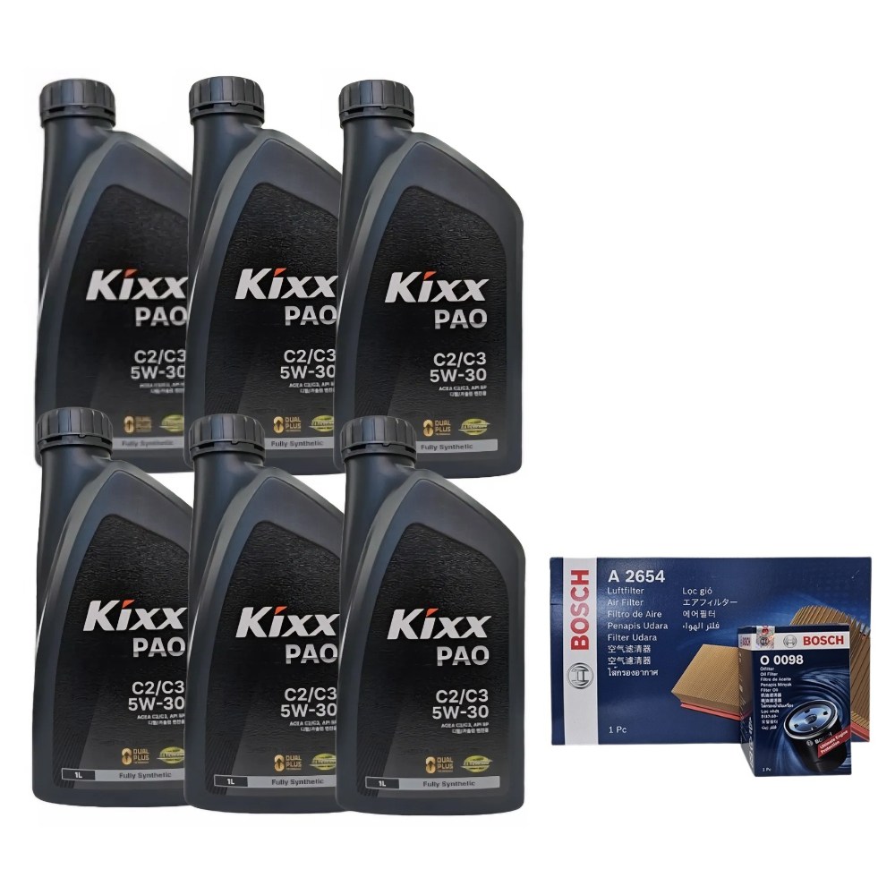 올뉴투싼 TL 1.7 디젤 엔진오일세트 킥스 파오 5W30 6L O0098-A2654 62,000원