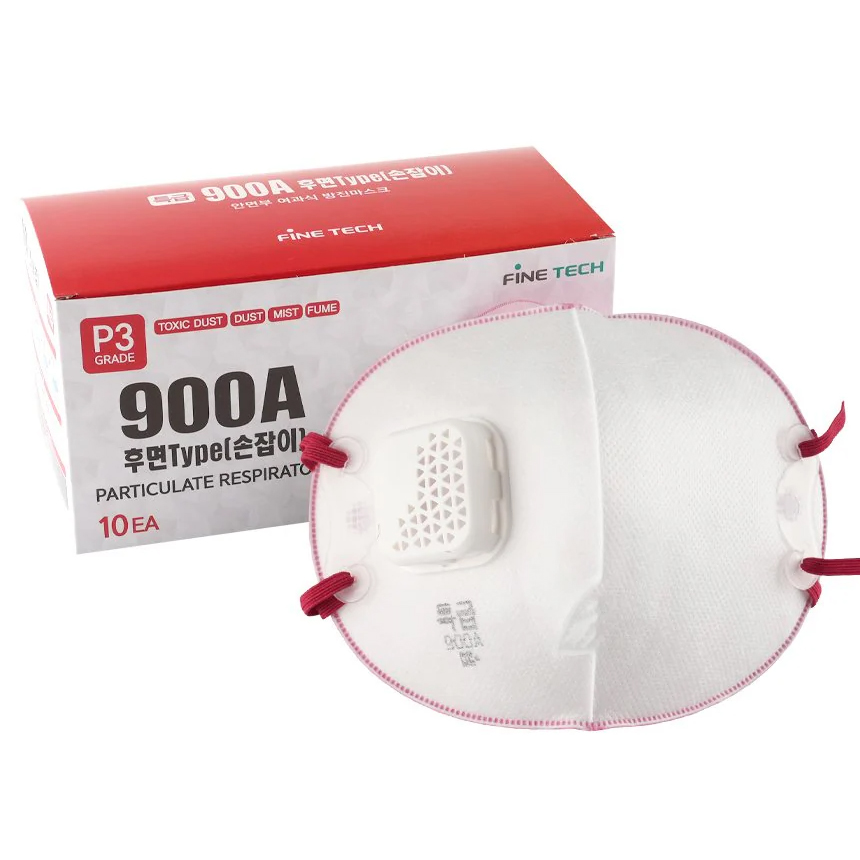 특급 방진마스크 정품 파인텍 900A 1각 10매입 안면 여과식 방진 방역 방독 마스크 18,500원