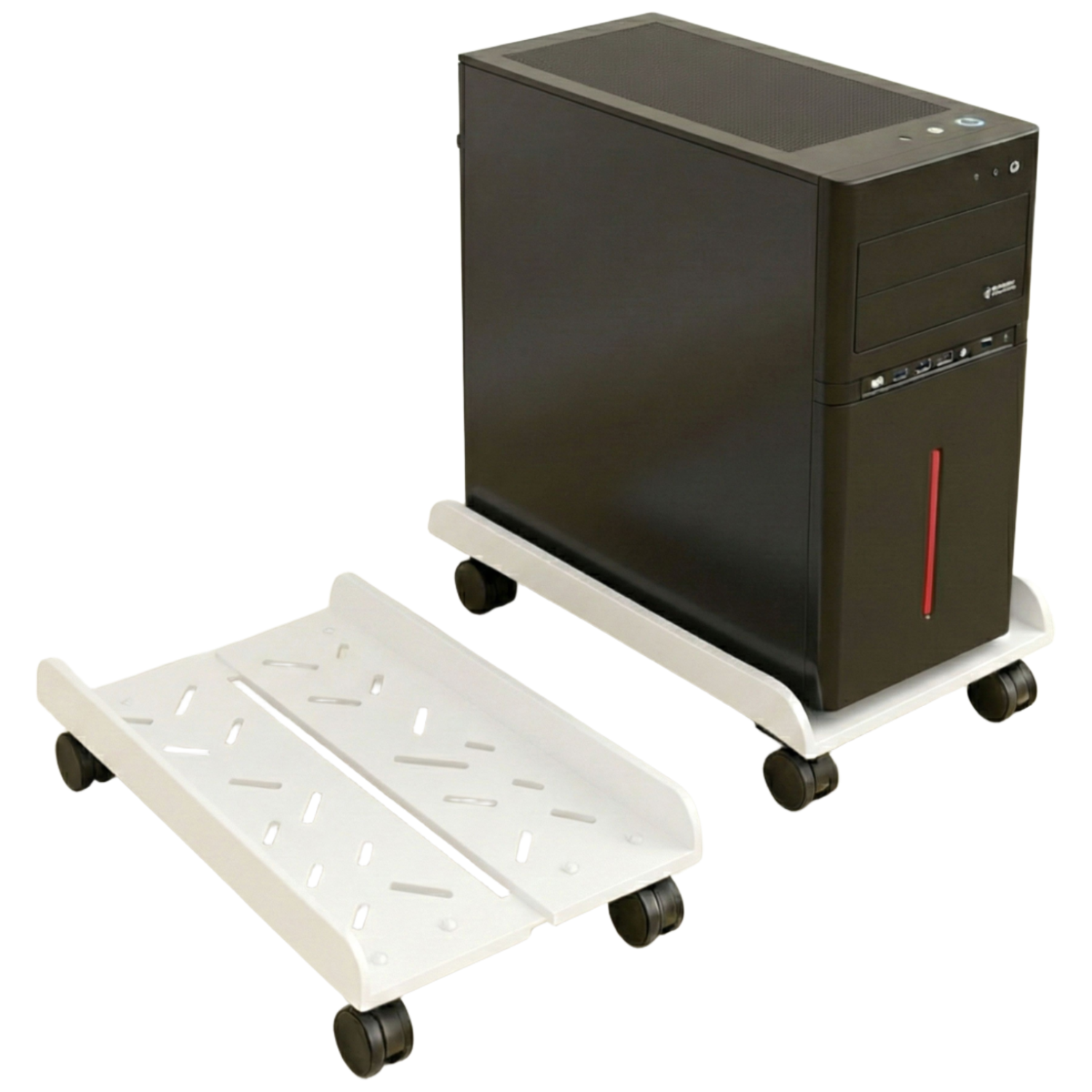 플래틱 이동식 길이 넓이 조절 컴퓨터 본체 받침대 14,700원