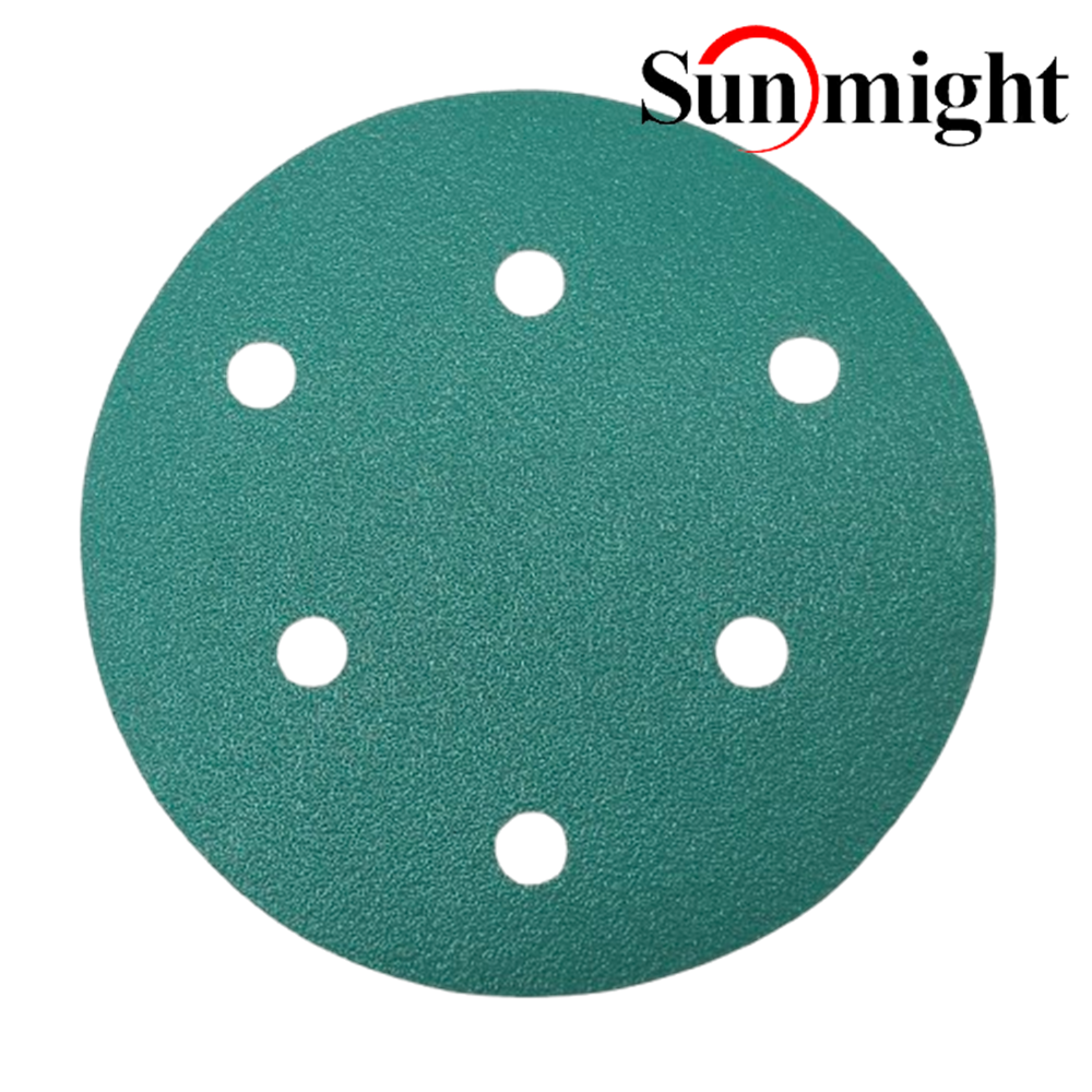 태양연마 B322T 5인치 6홀 원형 사포 필름 sunmight vd56 디스크 페이퍼 125mm 3,400원