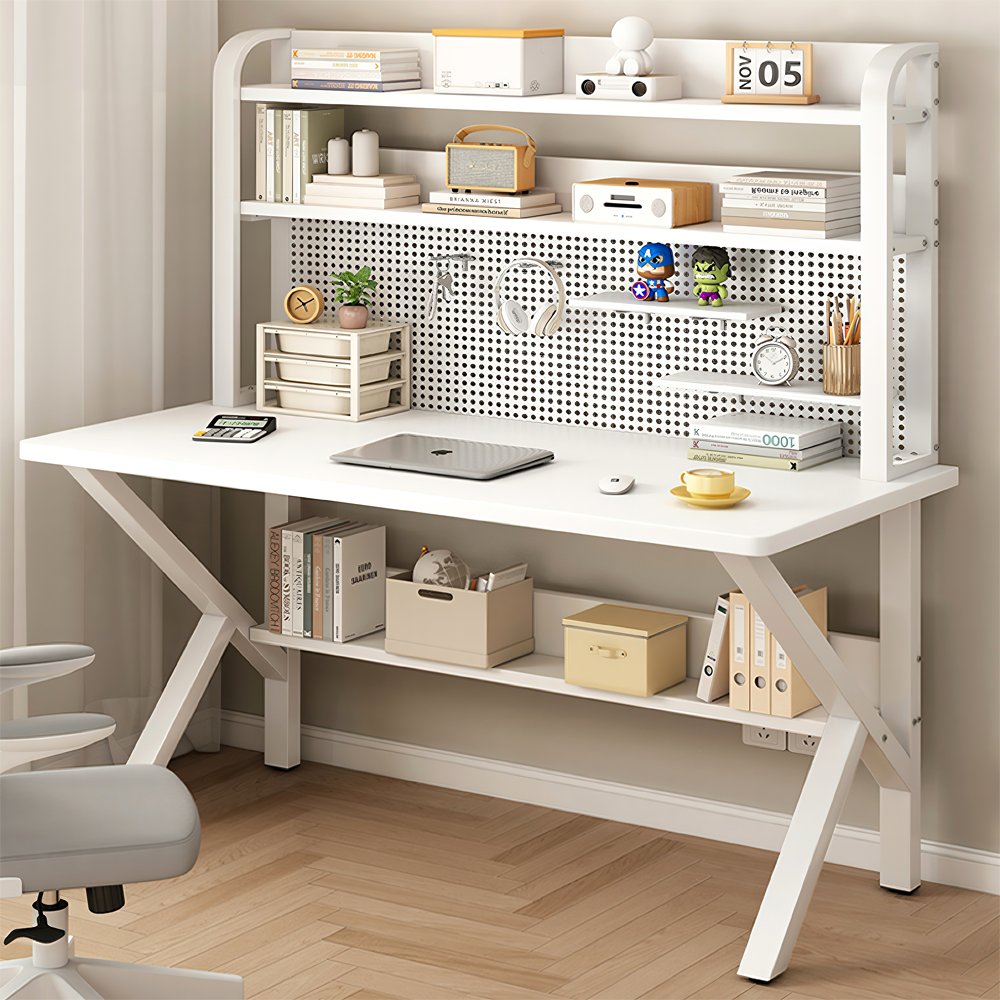 편안홈 다기능 철제 책상 오피스데스크 컴퓨터책상 업그레이드 타공보드 65,900원