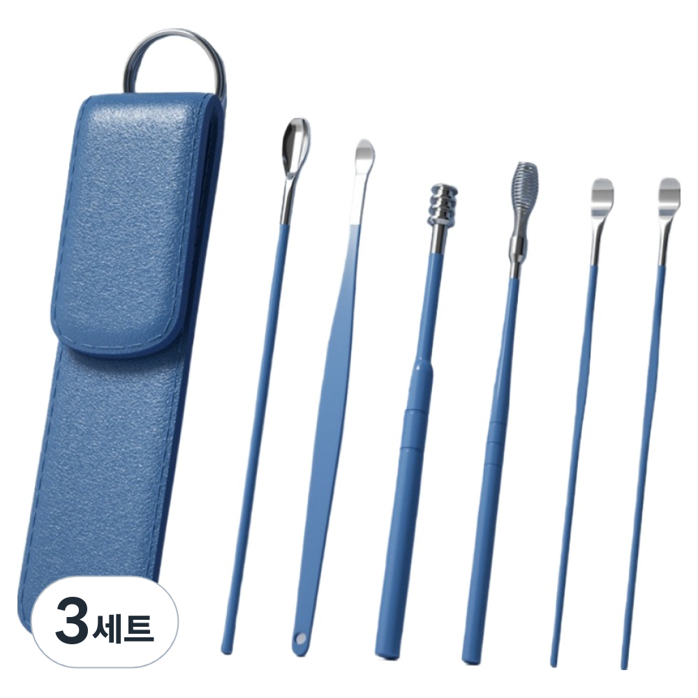 브랜디온 부드러운 귀이개 블루 6종 세트 17,100원