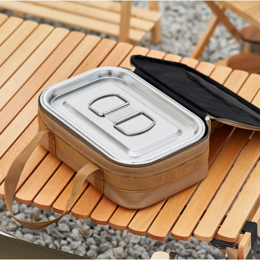 바겐슈타이거 스텐 아웃백 스퀘어팟(4.5L) / 캠핑 사각냄비, SUS304, 전용가방 포함, 1개, 스텐 냄비 (전용가방 포함) 75,000원