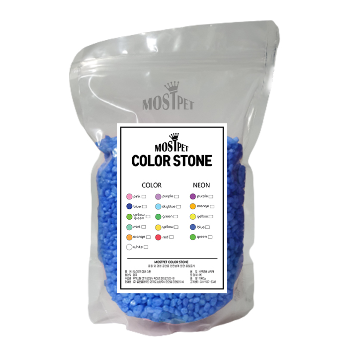 모스트펫 컬러스톤 수조장식 1000g 6,100원