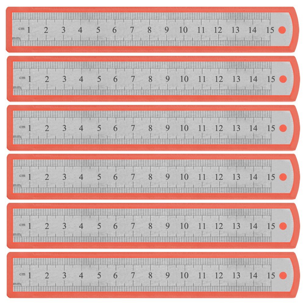 스텐 직자 철자 150mm 철자 스틸자 A타입 15cm, 6개, 실버, 현재가 6,600원