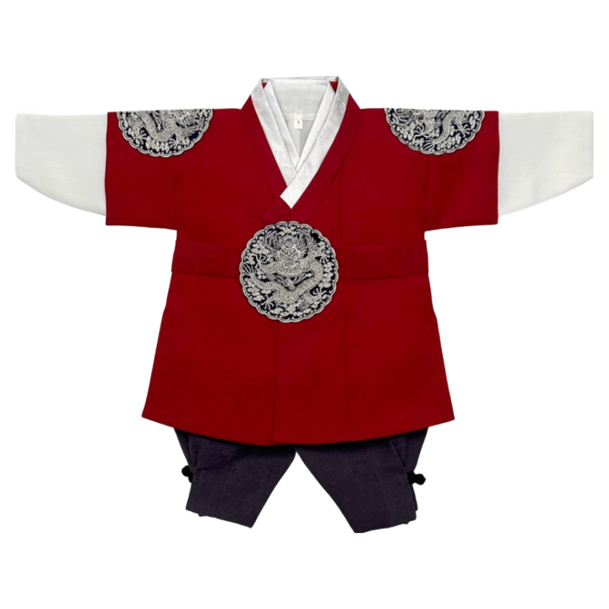 초월 빨강 곤룡포 왕세자 고급 남아한복 (1호-15호) 어린이 돌한복 아기 아동한복 돌잔치 106,000원