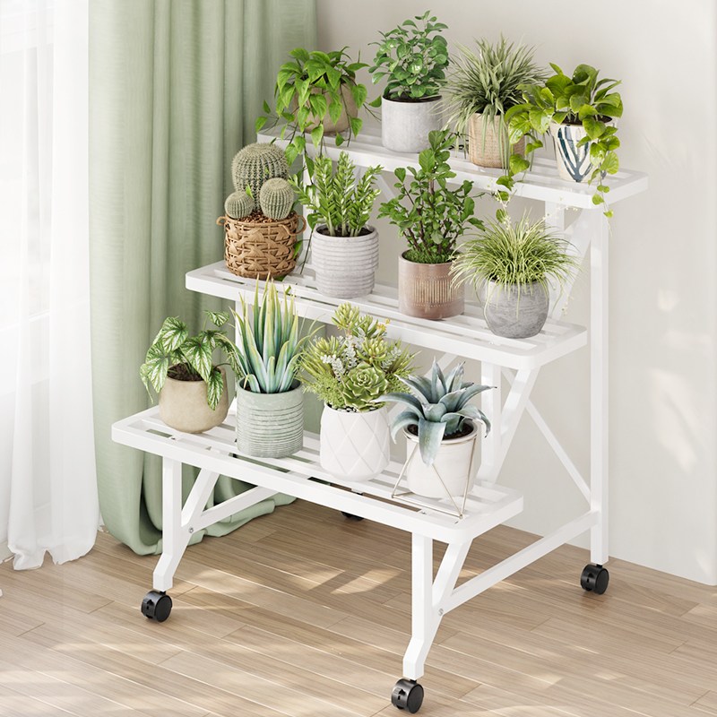 스피세프 다용도 이동식 화분 선반대 거실 베란다 화분진열대 철제 화분선반 47,800원