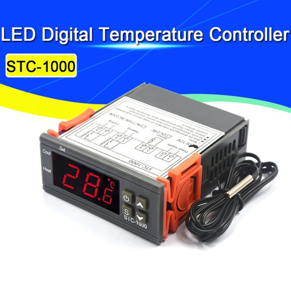 STC-1000 STC 1000 인큐베이터 온도 컨트롤러 온도 조절기 릴레이 가열 냉각 12V 24V 220V 용 LED 디지털 49,900원