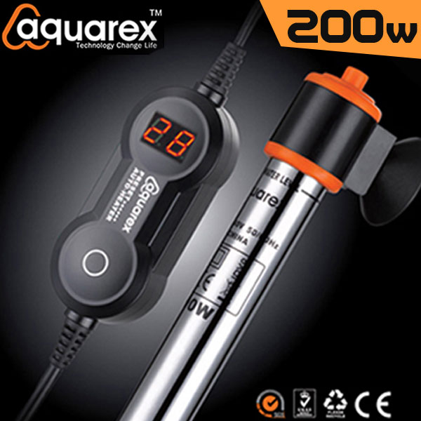 아쿠아렉스 살균 + 히터 (외부 온도조절기) GT-200w /수족관 어항 수조 구피 열대어 관상어 온도계 거북이 42,760원