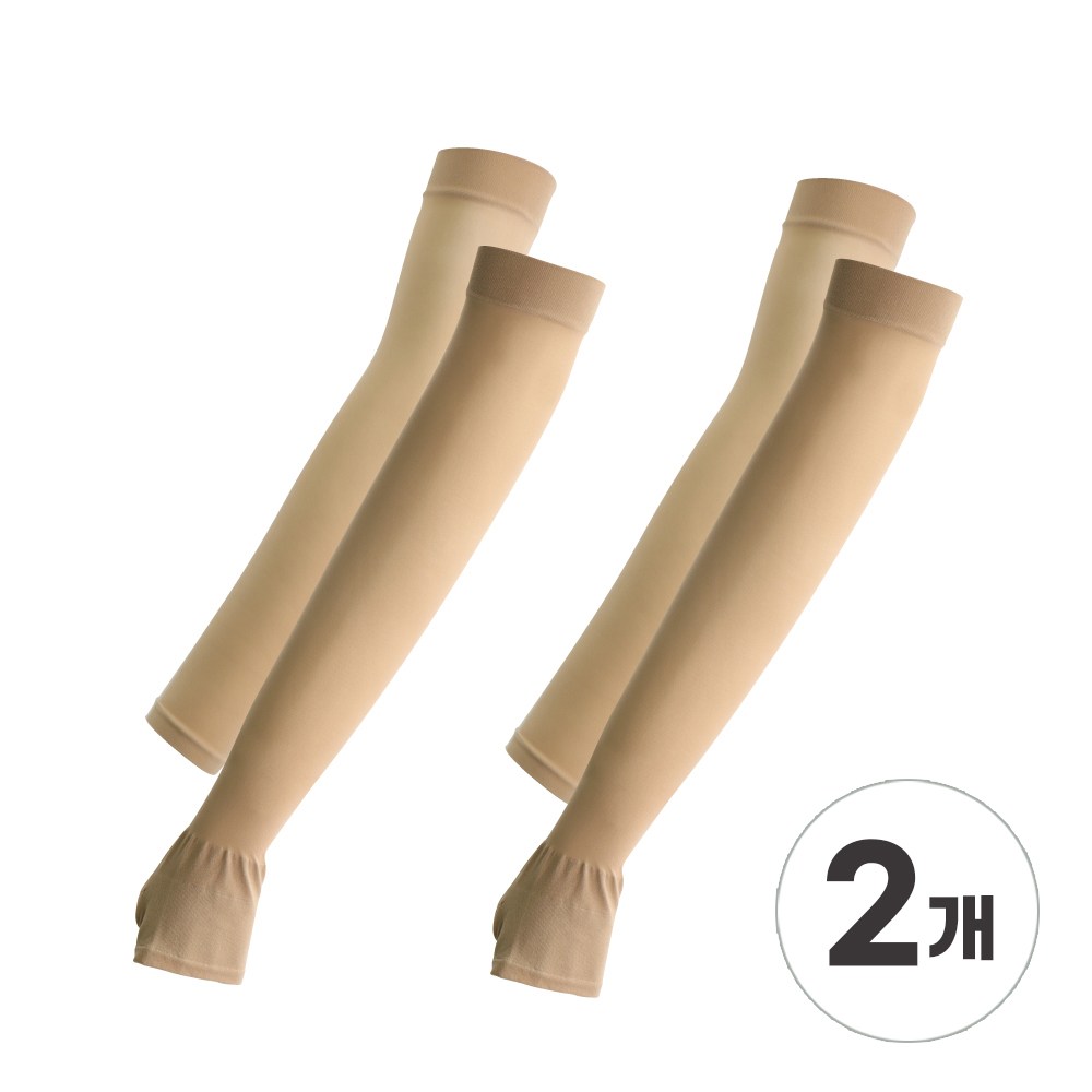 베일리화이트 시즌2 쿨링업 팔토시 2P x 2세트 UV 자외선차단 골프 살색 쿨토시 한손등커버형, 스킨, 1세트 15,800원