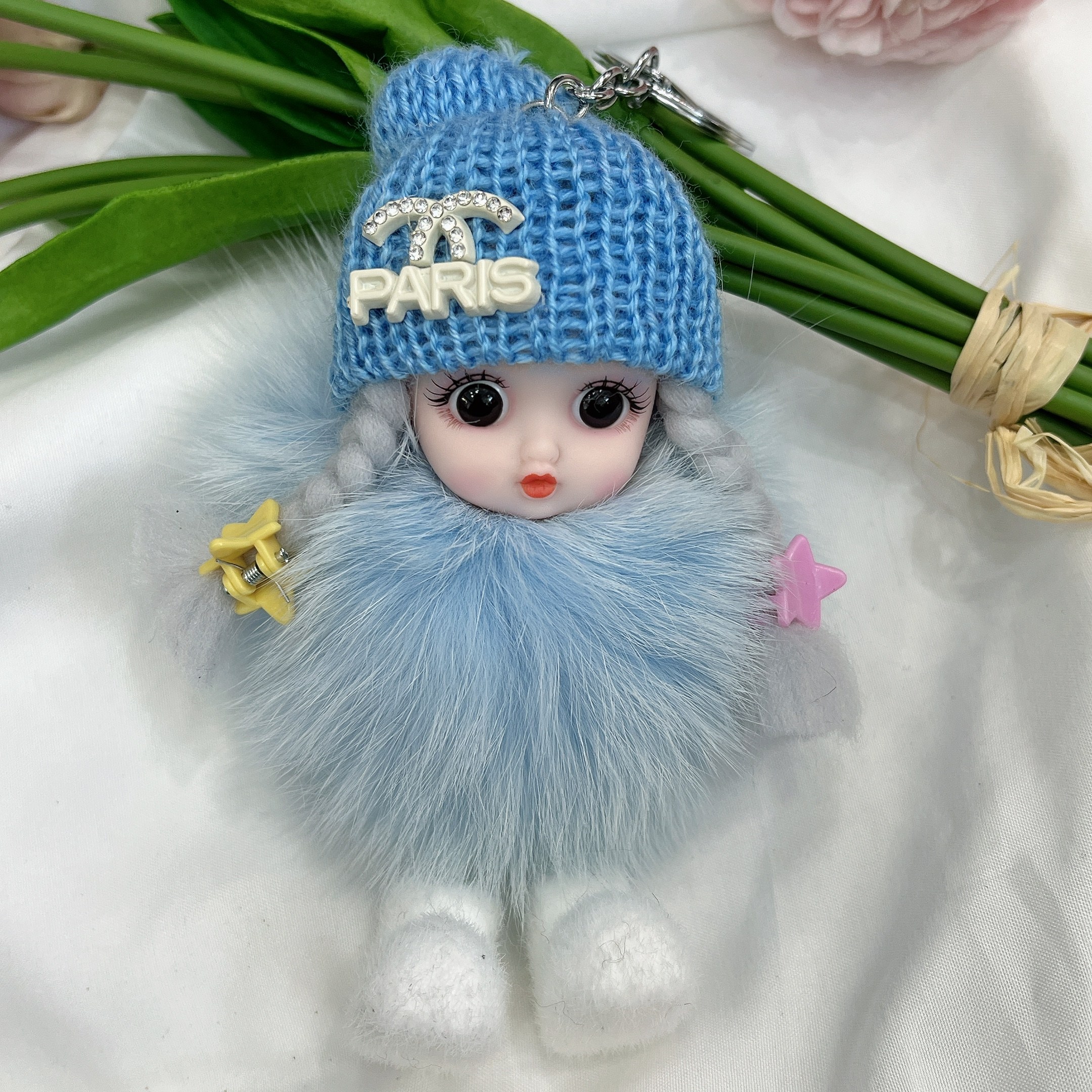 쁘아종주얼리 스카이블루굿즈 왕자빈 트롯황제 트롯프린스 트롯황태자 연하늘 연말파티 디너쇼 밍크옷 쁘띠돌 키링 13,900원