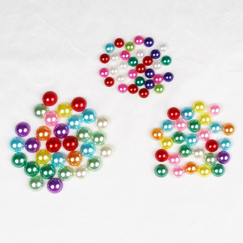 반쪽 진주비즈혼합색(100개) 1,900원