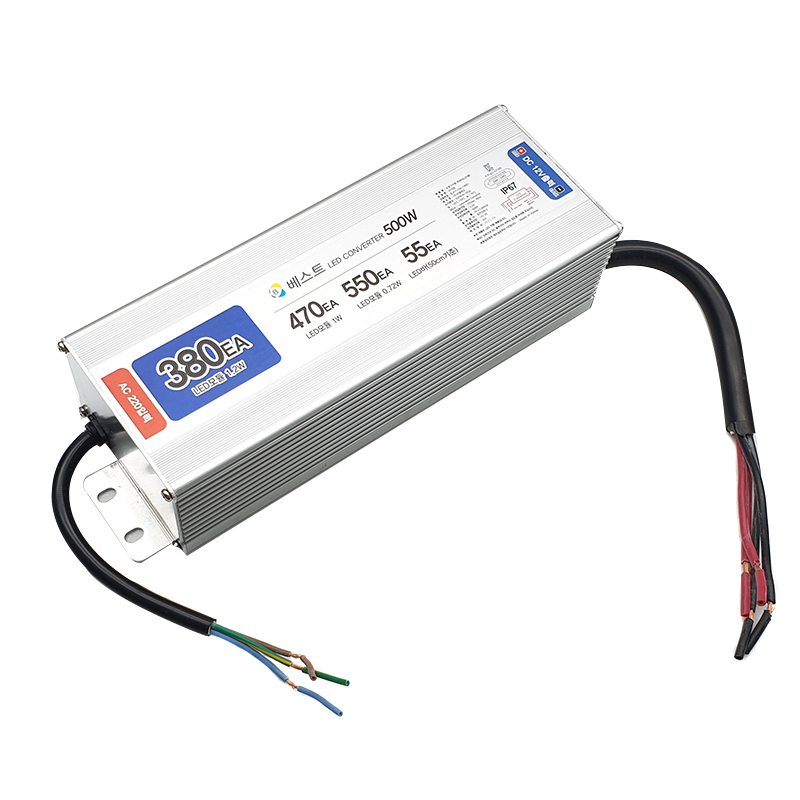 BEST 국산 방수형 LED 안정기 SMPS 500W DC12V, 1개 63,200원