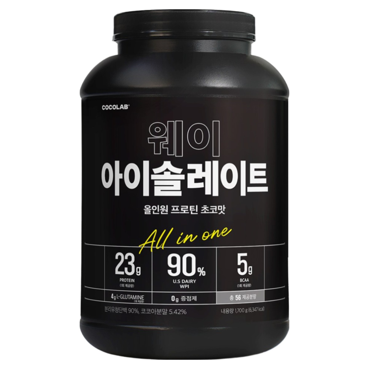 코코랩 WPI 웨이아이솔레이트 초코맛 미국산 단백질 보충제 분리유청단백 아이솔레이트, 1개, 1.7kg 117,000원