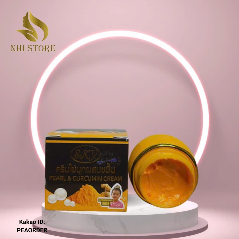 SKY 기미 여드름 케어 샤프란 크림 - Kem Nghe SKY ngoc trai giam mun, tham nam, tan nhang 38,850원