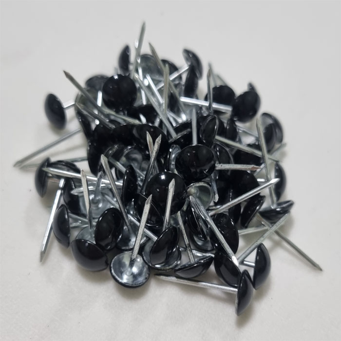 엠보싱방음 작업용 압정 diy 쇼파 장식압정 가구 패브릭, 블랙, 1개 2,100원