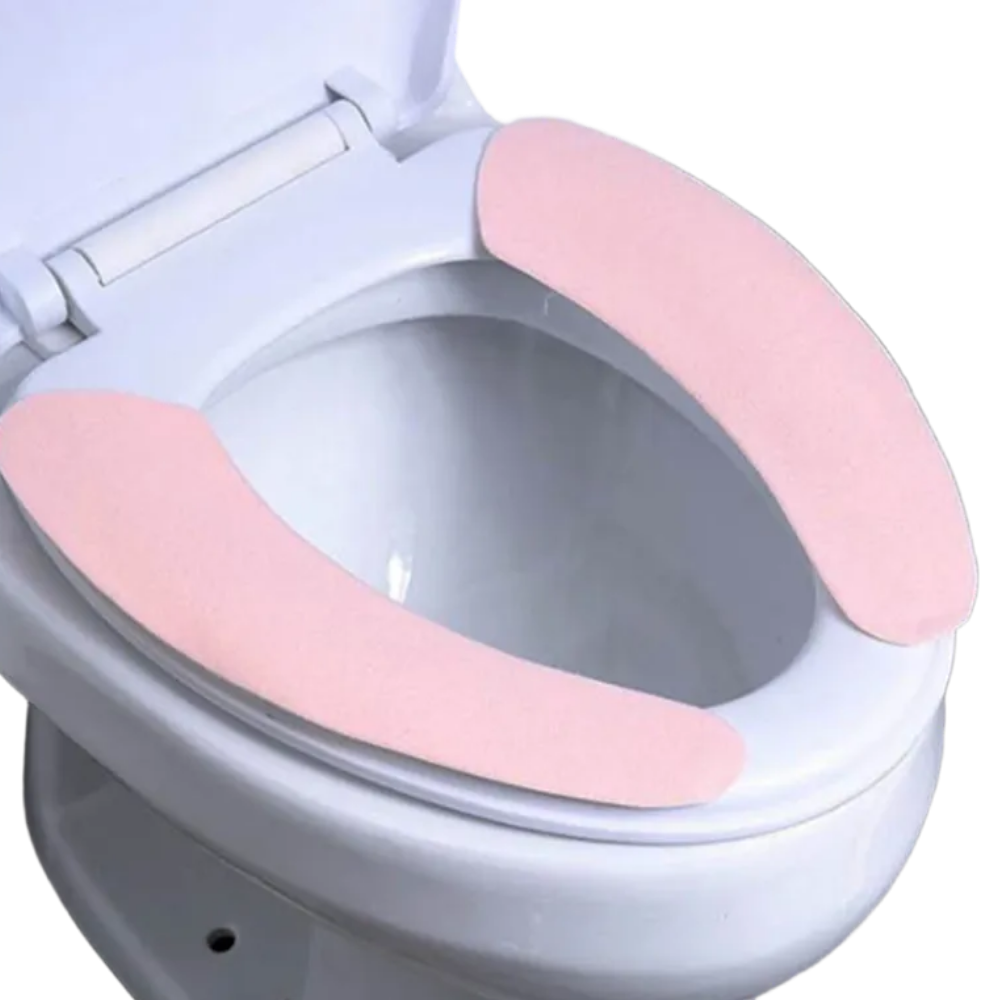 사계절 휴대용 탈부착 변기시트 커버 빨아쓰는 극세사 변기커버, 핑크, 5세트 6,550원