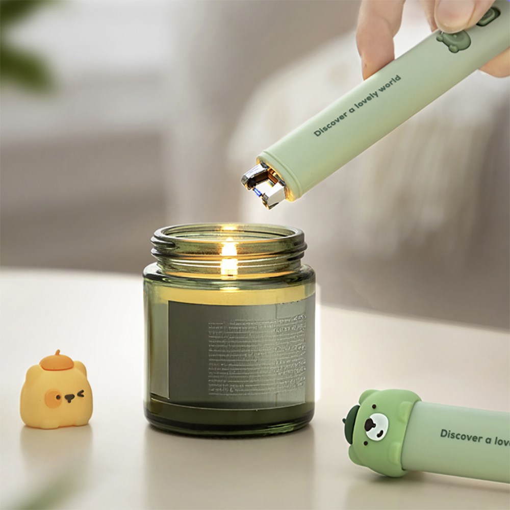 퀸즈모닝 KC인증 C타입 충전식 감성 디자인 점화스틱 캔들라이터 13,800원