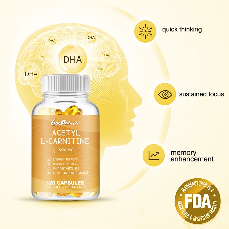아세틸 L-카르니틴 1,500mg 고효능 에너지 생산 지원, 스포츠 영양, 기억력/집중력 지원 - 120개 채식 캡슐 39,210원