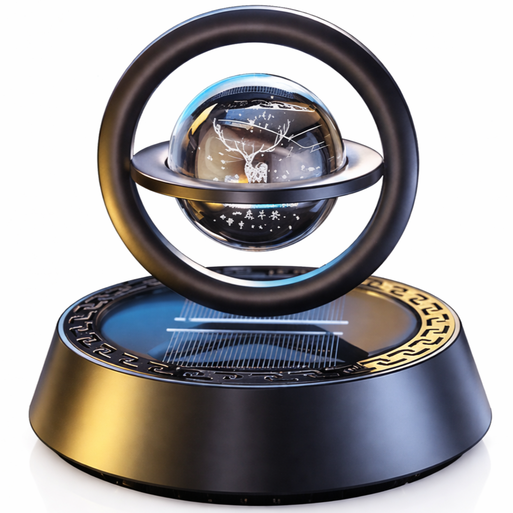 태양광 자동 회전 알루미늄 합금 차량용 방향제 인테리어 소품, 1개, 블랙 코롱 향 26,010원