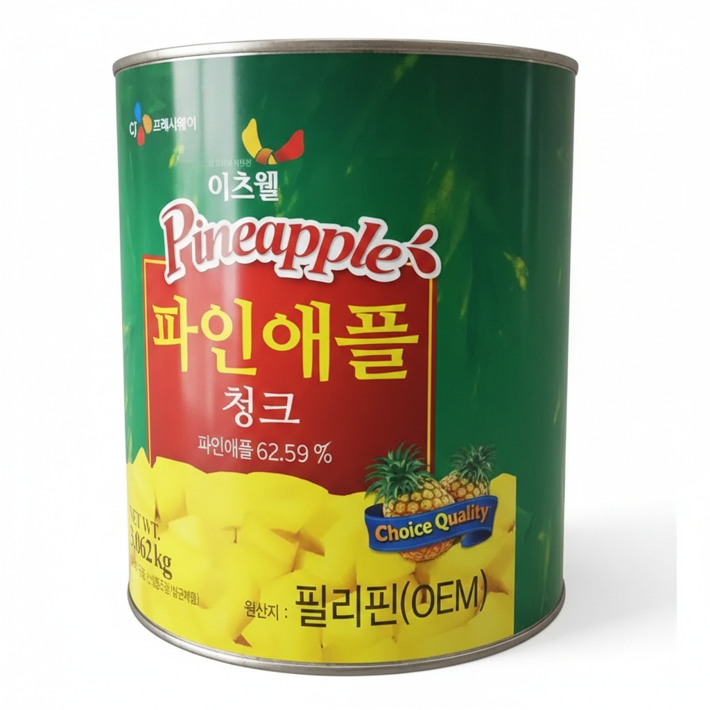 파인애플캔 (청크 이츠웰 3K)과일통조림 인스턴트 간편 즉석 파인애플 깡통 36,940원