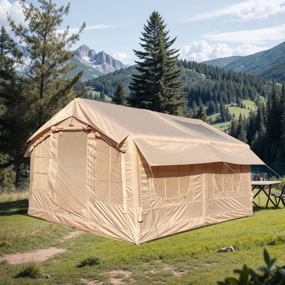 아이순스 에어텐트 캠핑텐트 원터치텐트 감성 글램핑 텐트 가족텐트 거실형, 베이지, 5-6인용 859,500원