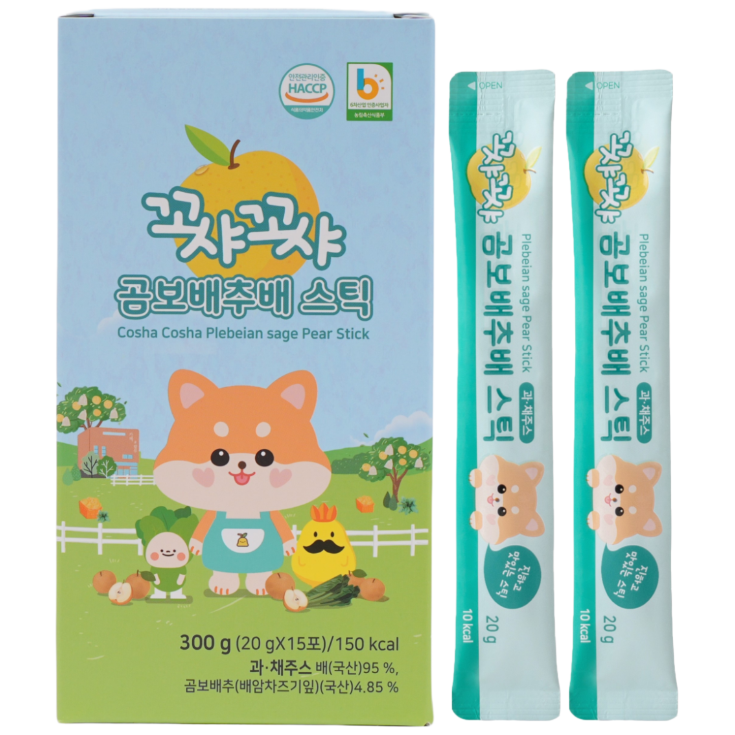 꼬샤꼬샤 곰보배추배 스틱, 20g, 15개, 현재가 10,900원