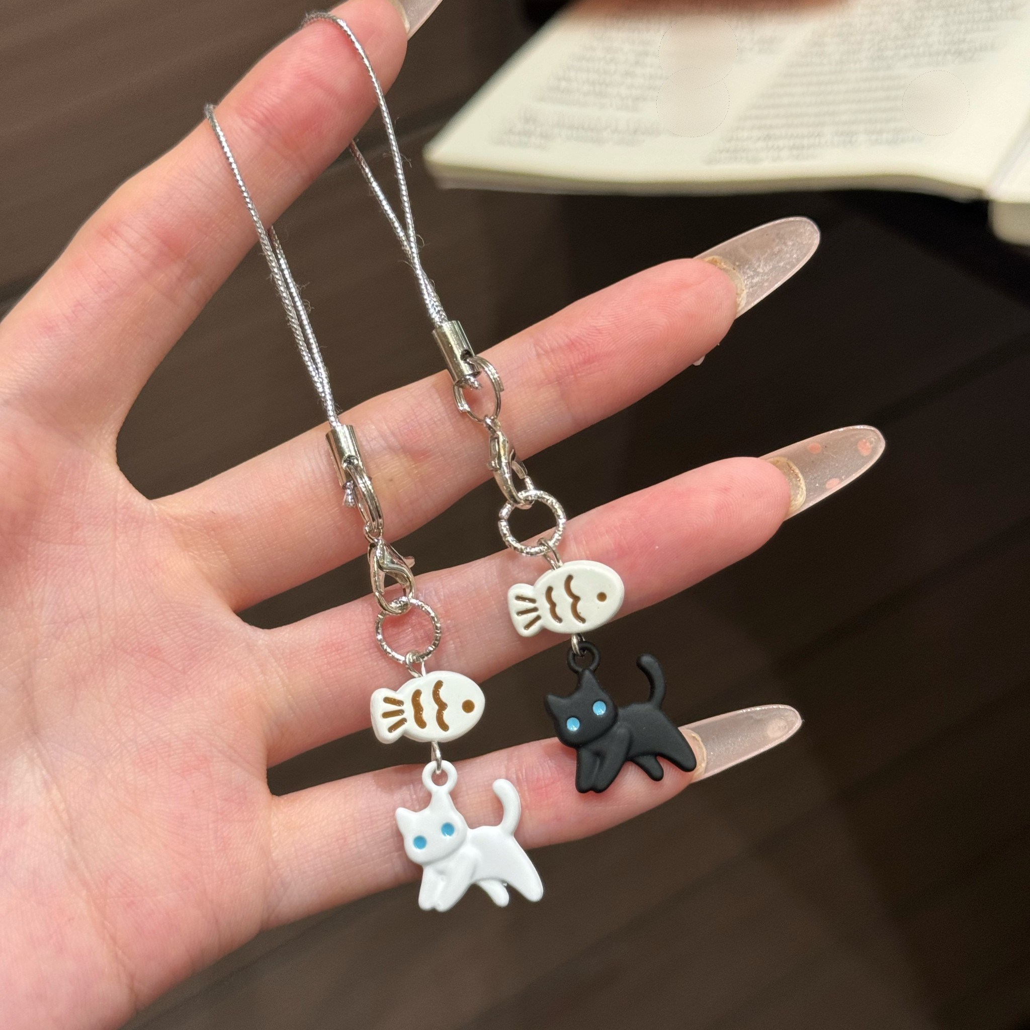 코지웨이브 러블리 고양이 휴대폰 스트랩 키링 2종세트 7,900원