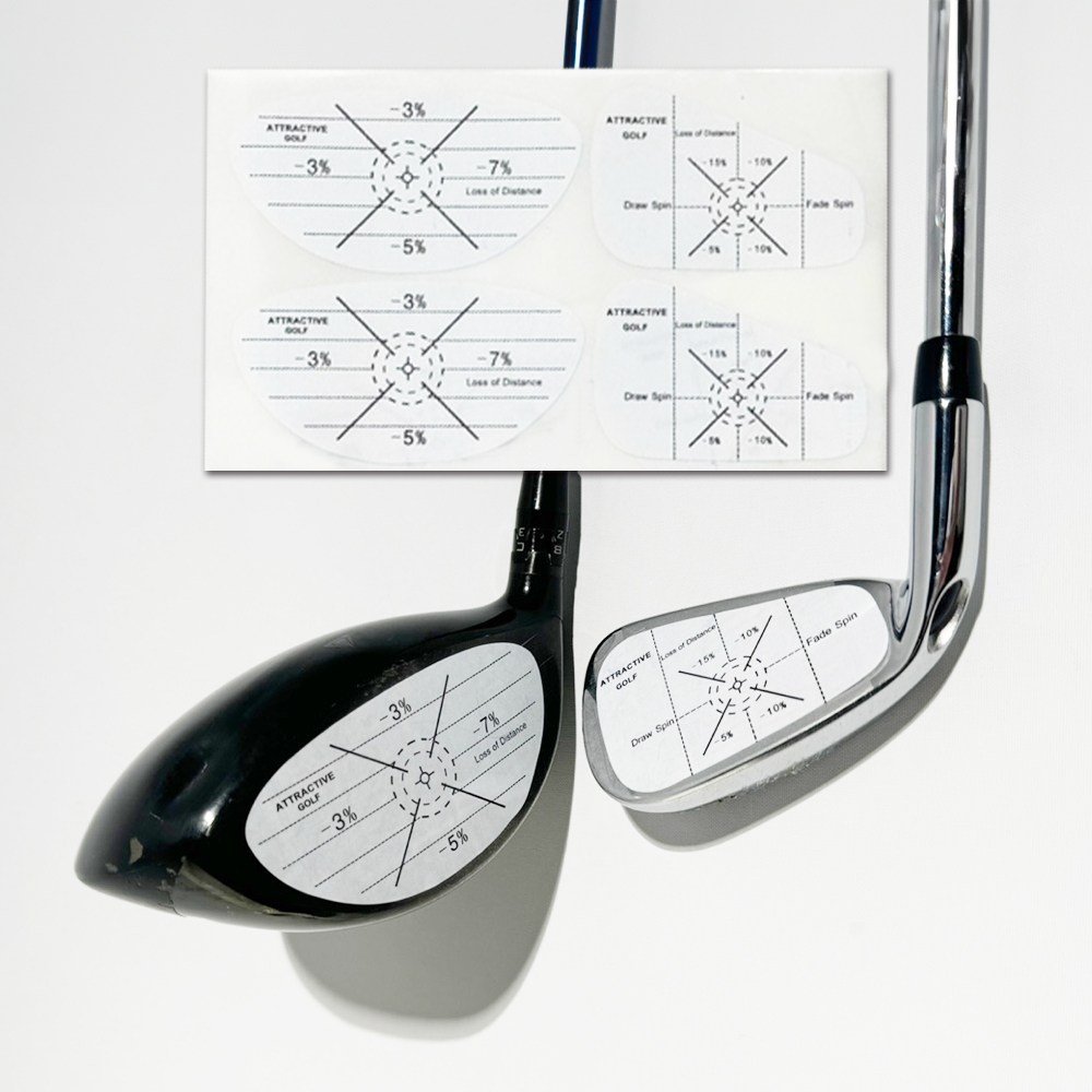 골프 임팩트 타점스티커 임팩트체커 분석 스티커 타점마커, 화이트, 20개 5,500원