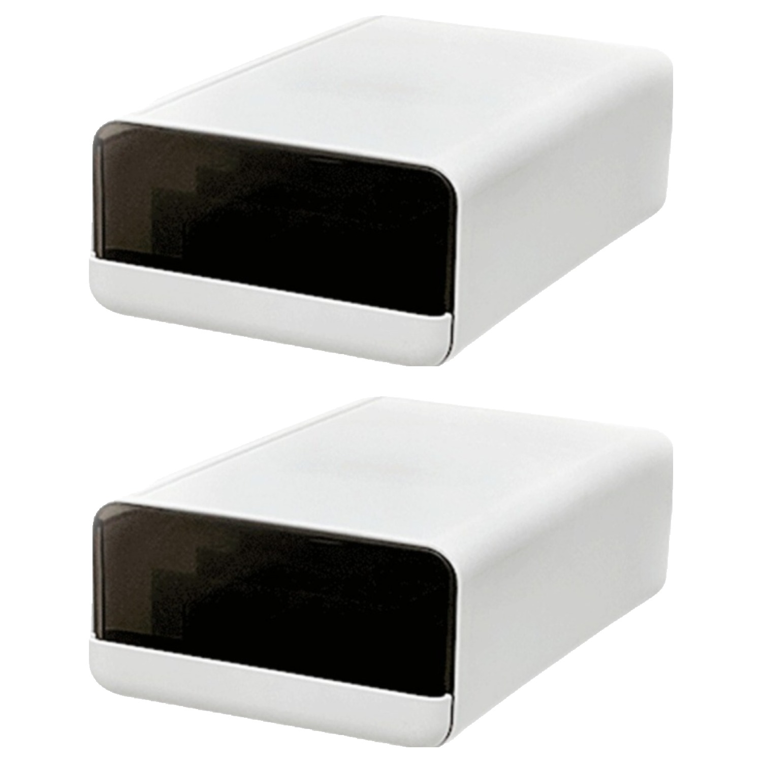 데미무드 이클립 적층식 칸칸이 서랍형 속옷정리함 10칸, 반투명 블랙, 2개 22,100원