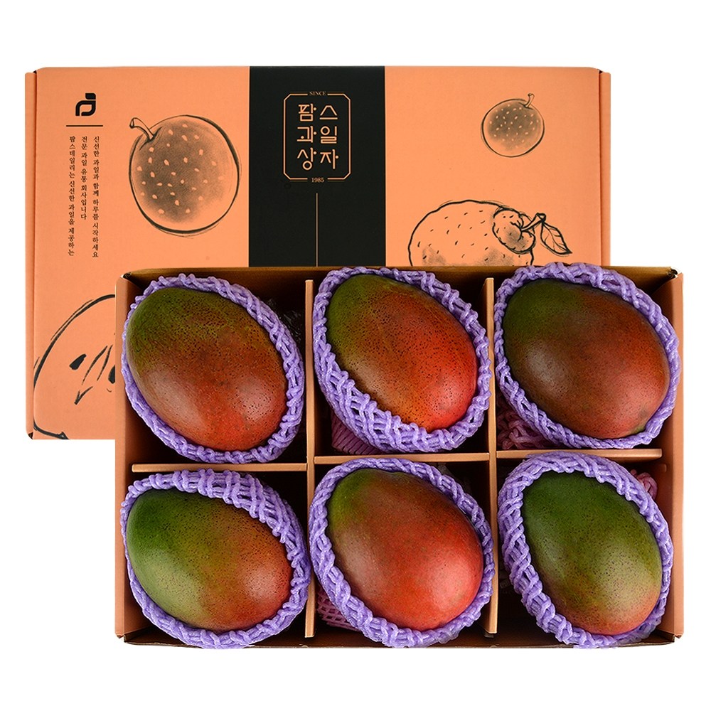 과일선물 당일발송 고품격 선물 프리미엄 애플망고 과일선물세트 항공직송 특대과 애플망고, 6개 61,950원