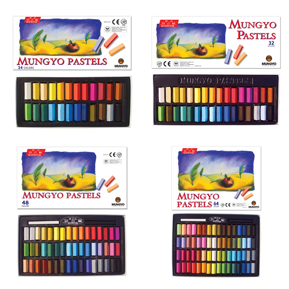 문교 파스텔 사각 24색 32색 48색 64색 5,600원