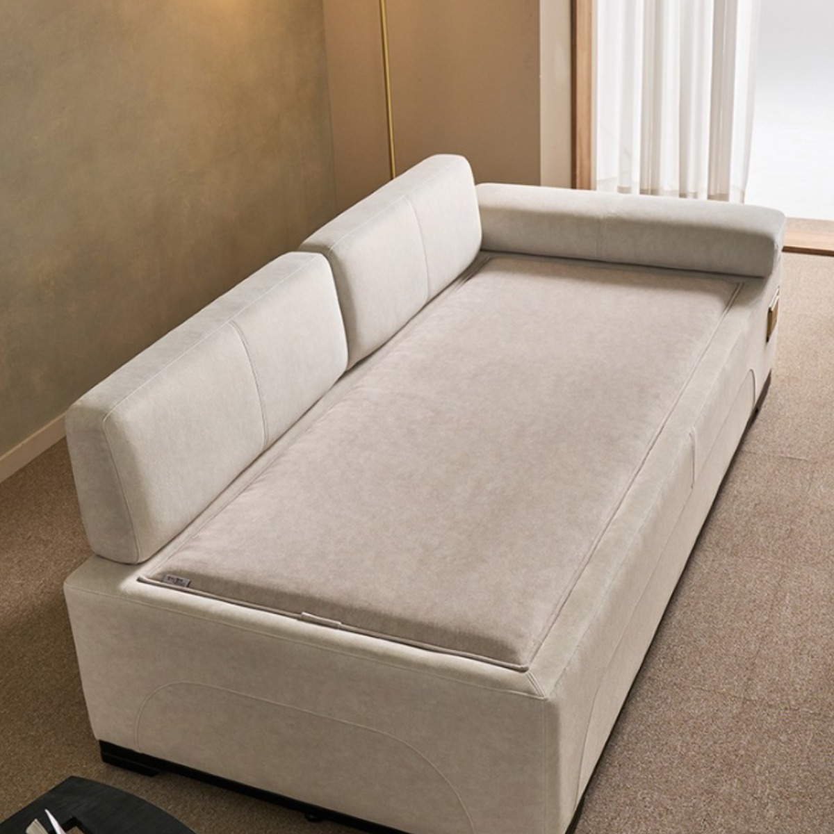 [쿠팡방문설치] 장수돌침대 안젤레토 이지클린 바이오볼 데이베드 흙소파 SF3843 (풀세트), 크림 2,890,000원