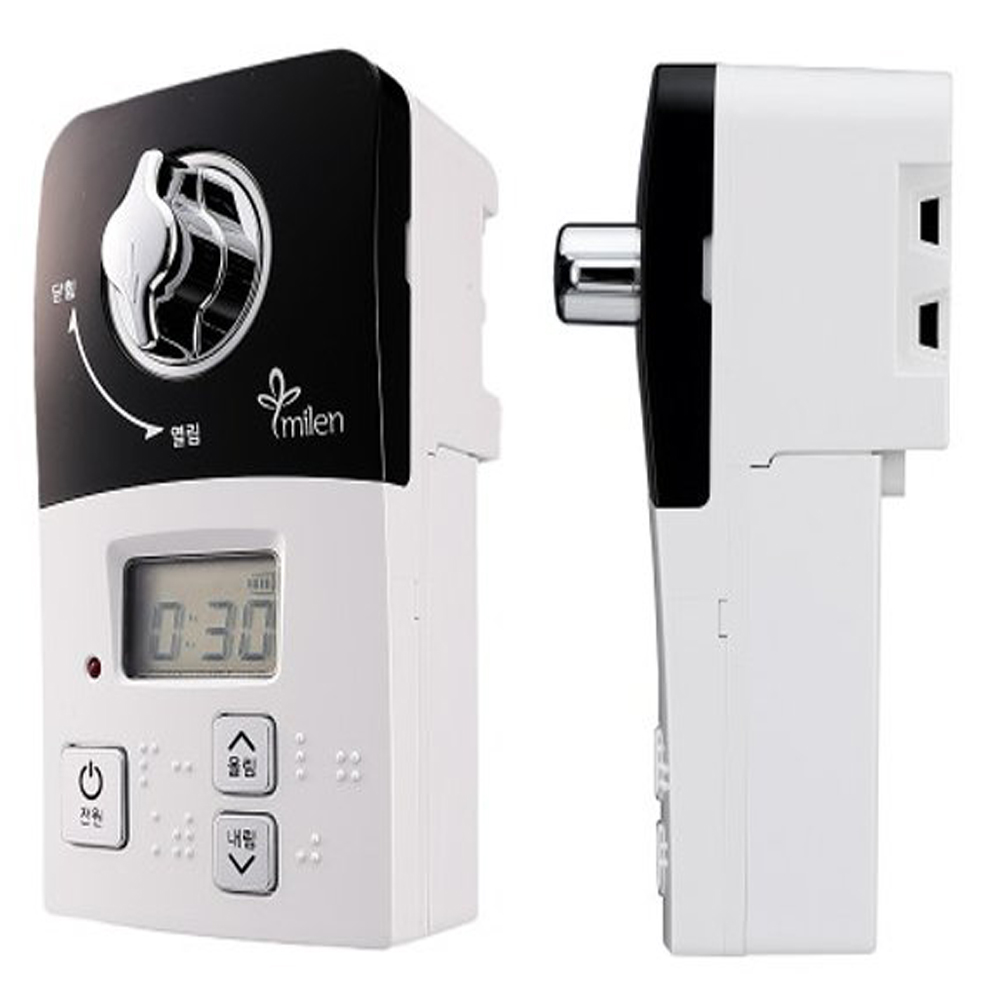 [음성안내고급형] 미랜 미랜콕 가스차단기 원터치 자동 안전 타이머 콕 키퍼 도시가스 LPG LNG 밸브 차단 잠금 화재방지 [음성안내] MG-06GT], 1세트, 1.실버/MG-06GT(과열차단+음성안내) 55,900원