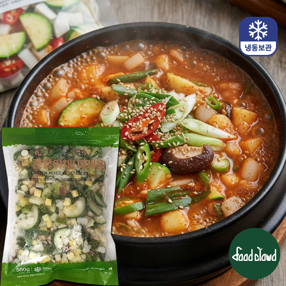 간편한 냉동 혼합야채 6종 야채믹스 찌개용, 1개, 500g 5,430원