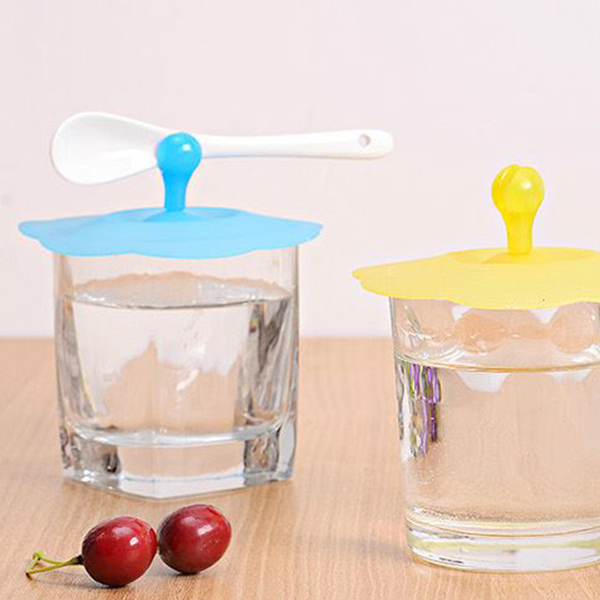 티스푼꽂는 실리콘 컵뚜껑 1,700원