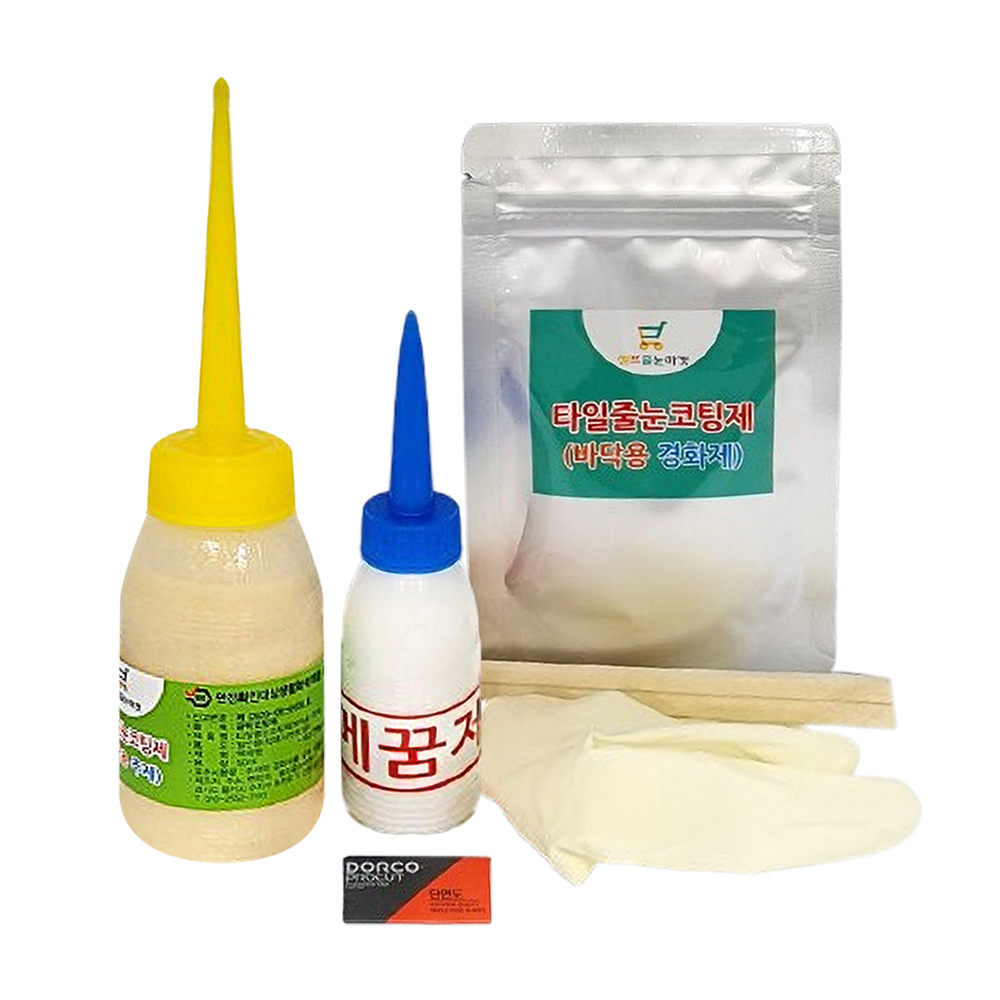 바닥용 타일줄눈코팅제 퓨어골드 세트 100g 14,800원