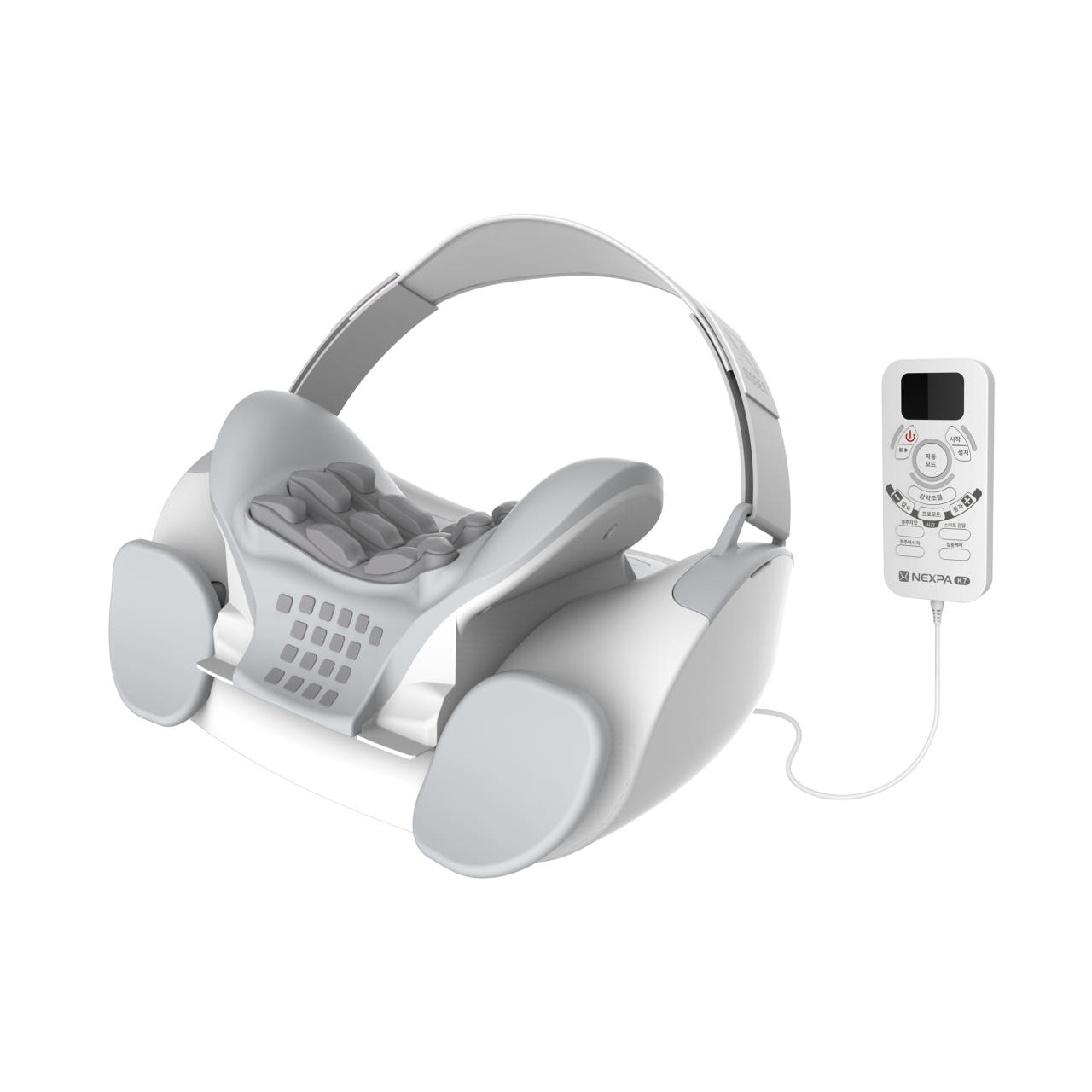 나인닷 넥스파 목 어깨 마사지기 홈케어 경추 일자목 거북목 뒷목 안마기, 화이트, 1개 428,000원